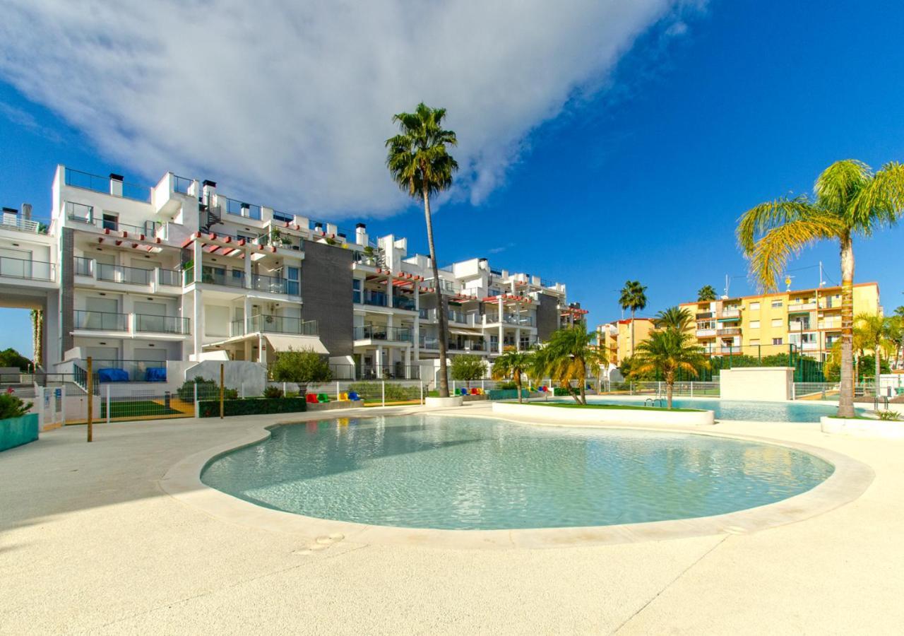 Apartamento Victoria Playa III Con Una Gran Terraza デニア エクステリア 写真
